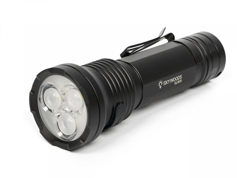 Ручной фонарь SKYWOODS MYSTIC, 3000 люмен, USB-Type C, холодный свет, IP67