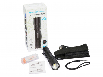 Ручной фонарь SKYWOODS TACTIC, 1800 люмен, USB-Type C, холодный свет, IP67
